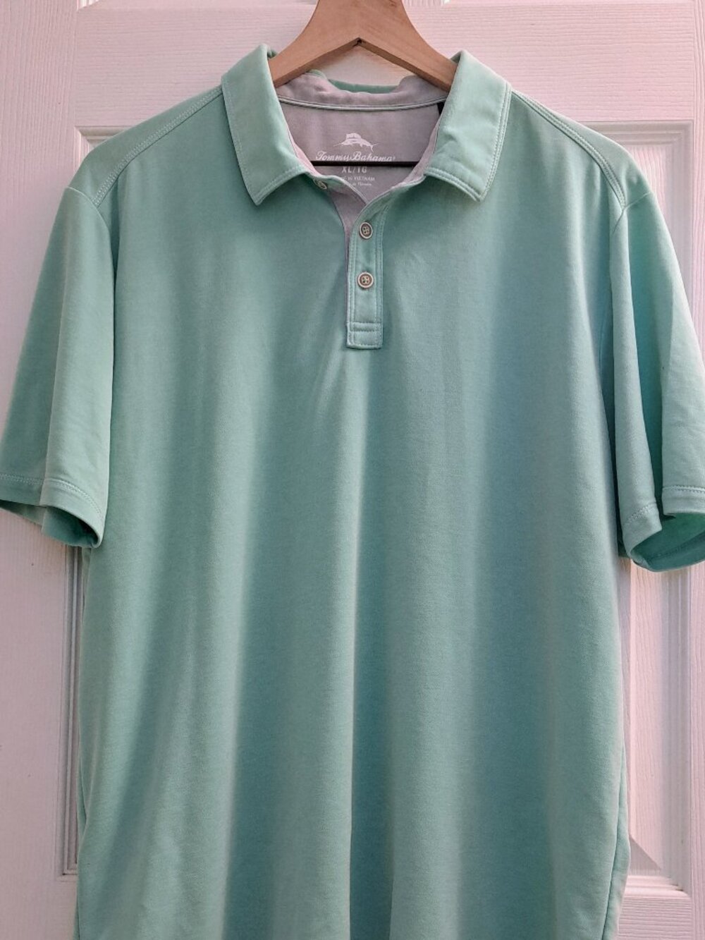 Tommy Bahama Men's Mint Green Polo Shirt